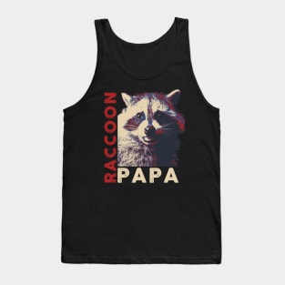 Raccoon Papa Tank Top